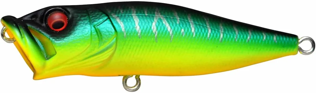 Popper Megabass Pop-X coloris Matte Tiger, vue de profil